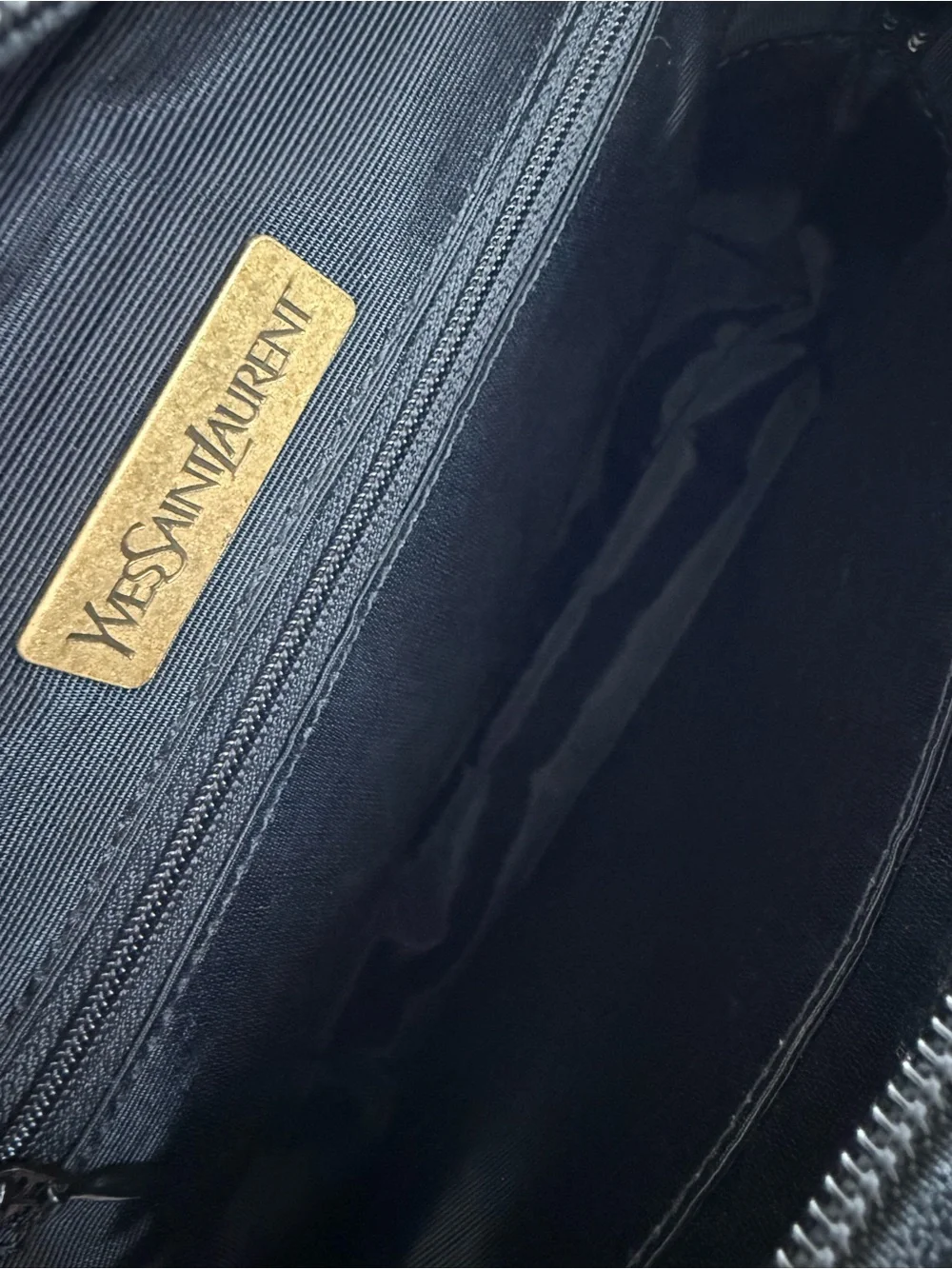 YSL Black Suede Handbag - Women's Everyday Bag